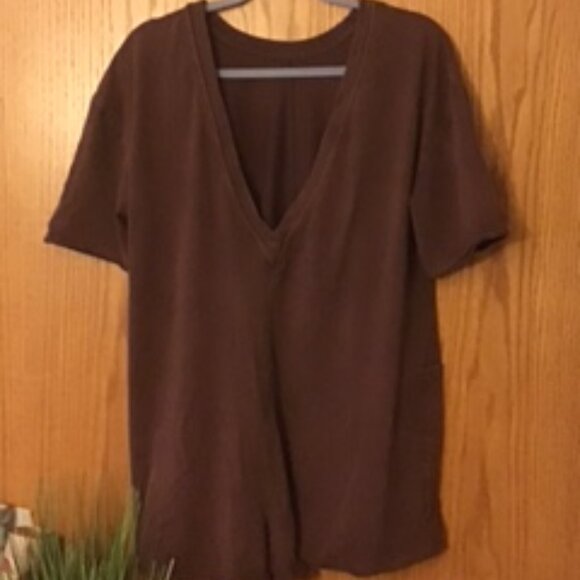 NWOT Free People Hot Shot Tee Romper Dark Espresso size- EXTRA SMALL - Picture 5 of 5
